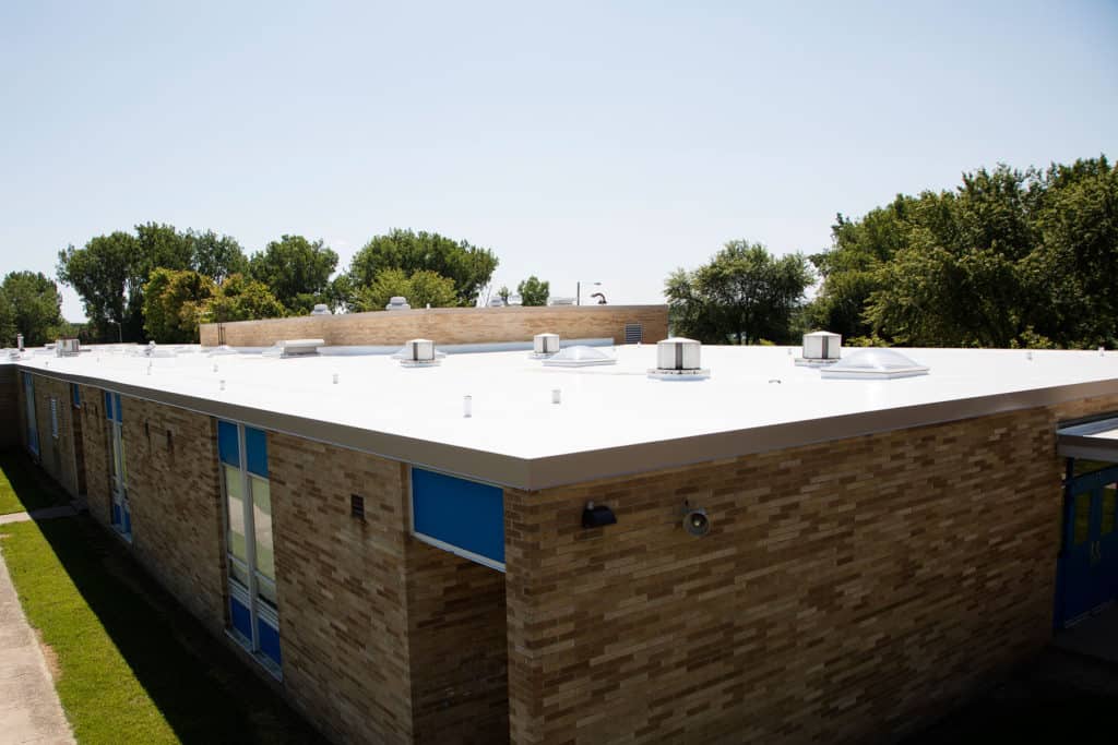 Flat Commercial Roof with Duro-Last Product